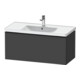 Duravit Meuble sous-lavabo D-Neo 98,4x45,2 cm, noir/Grap ma, 1 tiroir, suspendu-1