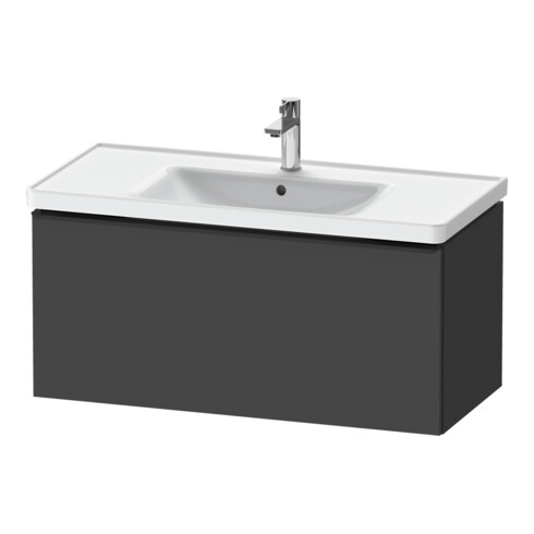 Duravit Meuble sous-lavabo D-Neo 98,4x45,2 cm, noir/Grap ma, 1 tiroir, suspendu