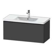 Duravit Meuble sous-lavabo D-Neo 98,4x45,2 cm, noir/Grap ma, 1 tiroir, suspendu