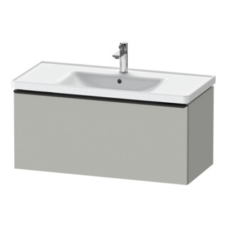 Duravit Meuble sous-lavabo D-Neo 98,4x45,2 cm, noir/gris mat, 1 tiroir, suspendu