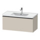 Duravit Meuble sous lavabo D-Neo 98,4x45,2 cm, noir/gris taupe, 1 tiroir, suspendu-1