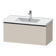 Duravit Meuble sous lavabo D-Neo 98,4x45,2 cm, noir/gris taupe, 1 tiroir, suspendu