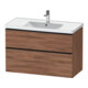 Duravit Meuble sous-lavabo D-Neo 98,4x45,2 cm, noir/noisette N, 1 porte, 1 tiroir-1