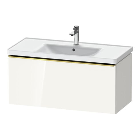 Duravit Meuble sous-lavabo D-Neo 98,4x45,2cm, blanc brillant, 1 tiroir, suspendu