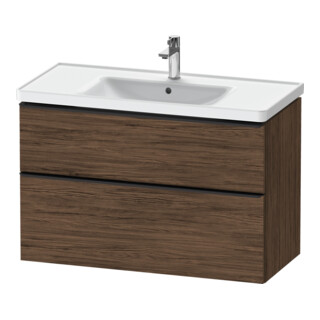 Duravit Meuble sous-lavabo D-Neo 98,4x45,2cm, noir/noisette, 1 porte, 1 tiroir