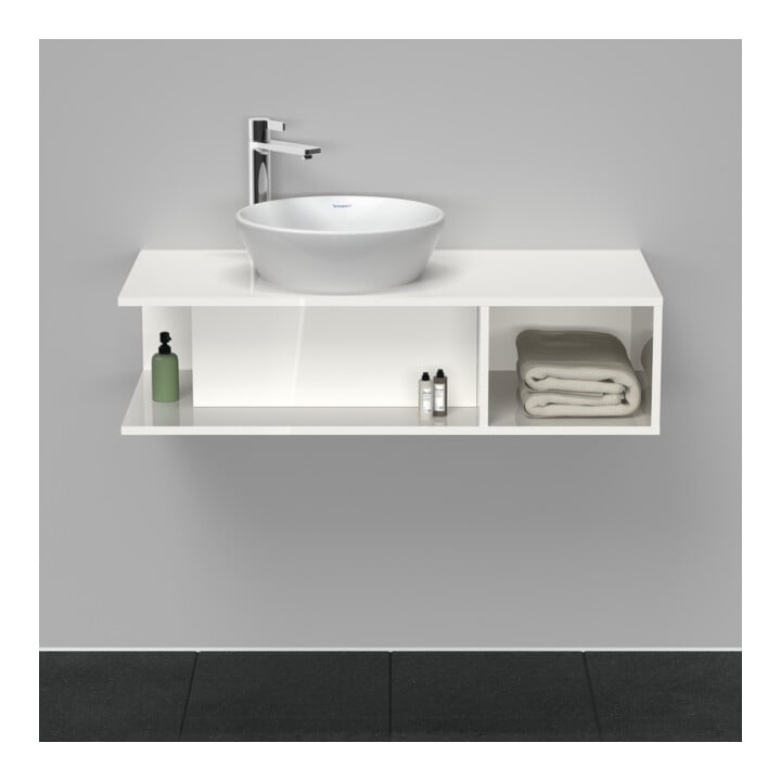 Duravit Meuble sous-lavabo D-Neo Compact 100x48 cm, blanc, 1 tiroir, 1 console, suspendu