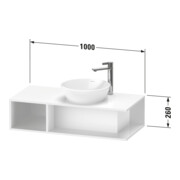 Duravit Meuble sous-lavabo D-Neo Compact 100x48 cm, E ma, 1 tiroir, 1 plan, suspendu-3