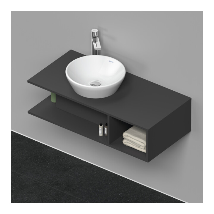 Duravit Meuble sous-lavabo D-Neo Compact 100x48 cm, gris, 1 tiroir, 1 porte, suspendu