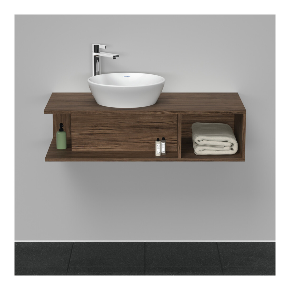 Duravit Meuble sous-lavabo D-Neo Compact 100x48 cm, N d, 1 tiroir, 1 console, suspendu