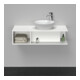Duravit Meuble sous-lavabo D-Neo Compact 100x48cm, blanc mat, 1 tiroir, 1 tablette, suspendu