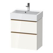 Duravit Meuble sous-lavabo D-Neo Compact 58,4x37,2 cm, 1 porte, 1 tiroir, blanc brillant