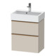 Duravit Meuble sous-lavabo D-Neo Compact 58,4x37,2 cm, 1 porte, 1 tiroir, blanc brillant-1