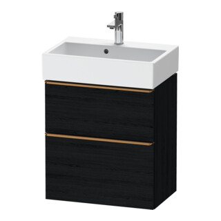 Duravit Meuble sous-lavabo D-Neo Compact 58,4x37,2 cm, 1 porte, 1 tiroir, blanc brillant/œuf