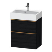Duravit Meuble sous-lavabo D-Neo Compact 58,4x37,2 cm, 1 porte, 1 tiroir, blanc brillant/œuf