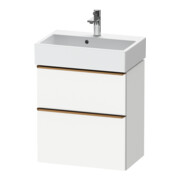 Duravit Meuble sous-lavabo D-Neo Compact 58,4x37,2 cm, 1 porte, 1 tiroir, blanc/gris mat