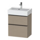Duravit Meuble sous-lavabo D-Neo Compact 58,4x37,2 cm, 1 porte, 1 tiroir, blanc/lin-1