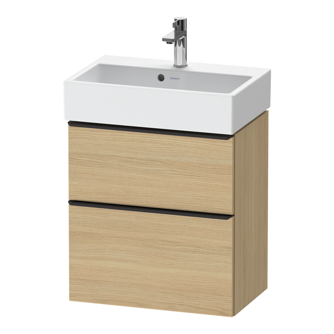 Duravit Meuble sous-lavabo D-Neo Compact 58,4x37,2 cm, 1 porte, 1 tiroir, blanc/oeuf nacré
