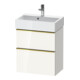 Duravit Meuble sous lavabo D-Neo Compact 58,4x37,2 cm, 1 porte, 1 tiroir, blanc poli/haut brillant-1