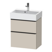 Duravit Meuble sous lavabo D-Neo Compact 58,4x37,2 cm, 1 porte, 1 tiroir, blanc/taupe mat-1