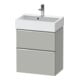 Duravit Meuble sous-lavabo D-Neo Compact 58,4x37,2 cm, 1 porte, 1 tiroir, chr/béton ma-1