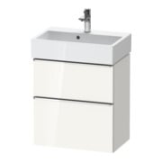 Duravit Meuble sous lavabo D-Neo Compact 58,4x37,2 cm, 1 porte, 1 tiroir, chr/blc hgl-1