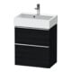 Duravit Meuble sous lavabo D-Neo Compact 58,4x37,2 cm, 1 porte, 1 tiroir, chr/chêne noir-1