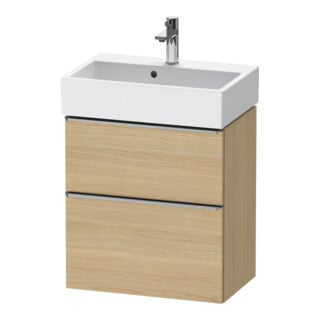 Duravit Meuble sous lavabo D-Neo Compact 58,4x37,2 cm, 1 porte, 1 tiroir, ES blanc/naturel