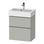 Duravit Meuble sous lavabo D-Neo Compact 58,4x37,2 cm, 1 porte, 1 tiroir, ES chêne/gris mat-1