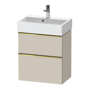 Duravit Meuble sous-lavabo D-Neo Compact 58,4x37,2 cm, 1 porte, 1 tiroir, gris pâle/Taupe
