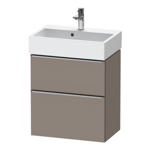 Duravit Meuble sous lavabo D-Neo Compact 58,4x37,2 cm, 1 tiroir, 1 porte, blanc brillant/Basique