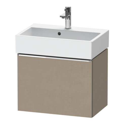 Duravit Meuble sous lavabo D-Neo Compact 58,4x37,2x44 cm, 1 porte, suspendu, chr/lin