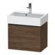Duravit Meuble sous lavabo D-Neo Compact 58,4x37,2x44 cm, 1 porte, wd, noir/noisette foncé-1
