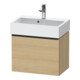 Duravit Meuble sous-lavabo D-Neo Compact 58,4x37,2x44 cm, 1 porte, wd, noir/oeuf Nat-1