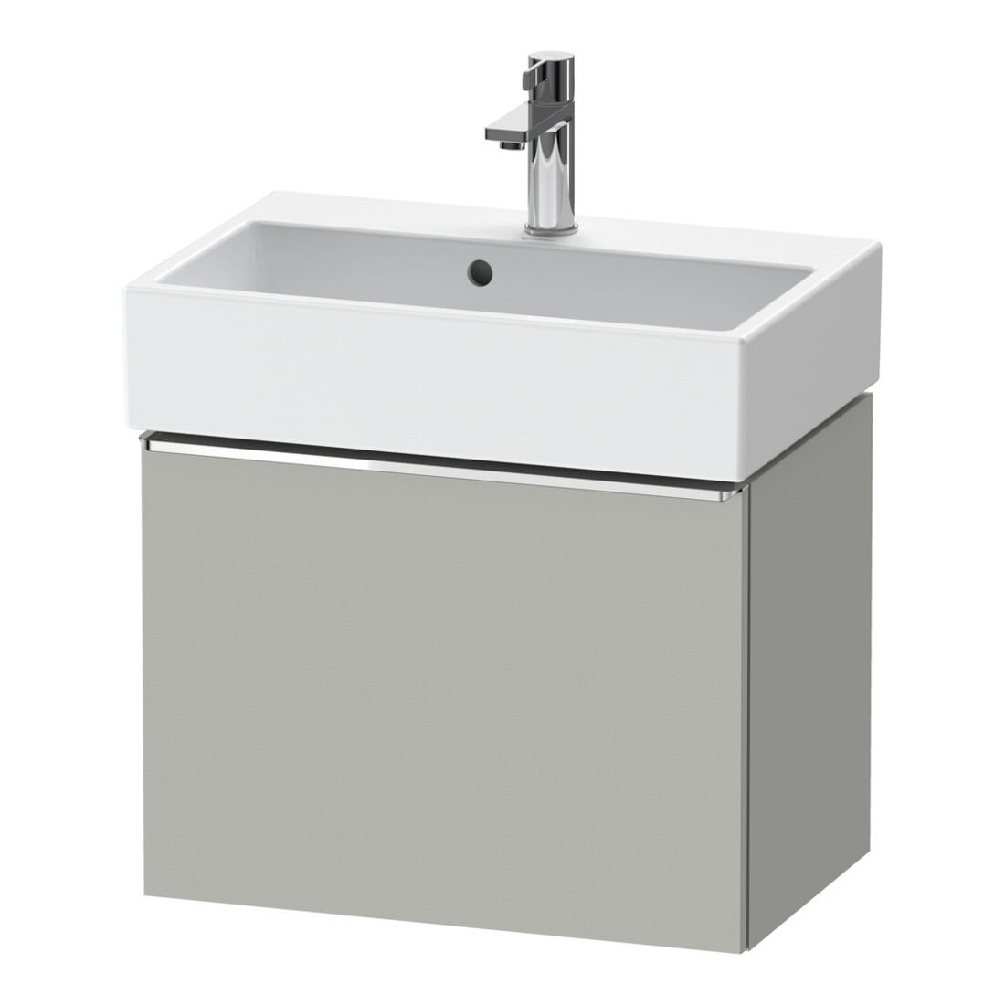 Duravit Meuble sous lavabo D-Neo Compact 58,4x37,2x44 cm, 1 tiroir, suspendu, chr/béton ma