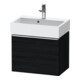 Duravit Meuble sous lavabo D-Neo Compact 58,4x37,2x44 cm, 1 tiroir, suspendu, chrome/chêne noir-1