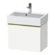 Duravit Meuble sous-lavabo D-Neo Compact 58,4x37,2x44 cm, 1 tiroir, wd, doré poli/blanc ma-1