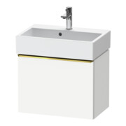 Duravit Meuble sous-lavabo D-Neo Compact 58,4x37,2x44 cm, 1 tiroir, wd, doré poli/blanc ma-1