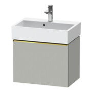 Duravit Meuble sous-lavabo D-Neo Compact 58,4x37,2x44 cm, 1 tiroir, wd, doré poli/gris mat-1