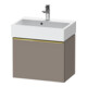 Duravit Meuble sous lavabo D-Neo Compact 58,4x37,2x44 cm, 1 tiroir, wd, g poli/Basalte ma-1