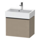 Duravit Meuble sous-lavabo D-Neo Compact 58,4x37,2x44 cm, 1 tiroir, wd, noir/lin-1