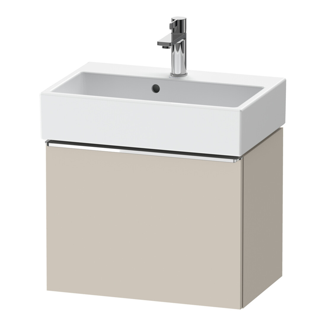 Duravit Meuble sous-lavabo D-Neo Compact 58,4x37,2x44cm, 1 tiroir, suspendu, chr/taupe
