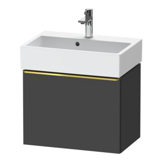 Duravit Meuble sous-lavabo D-Neo Compact 58,4x37,2x44cm, 1 tiroir, wd, gris pâle/gris mat