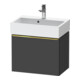 Duravit Meuble sous-lavabo D-Neo Compact 58,4x37,2x44cm, 1 tiroir, wd, gris pâle/gris mat-1