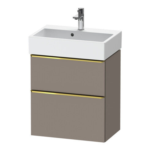 Duravit Meuble sous-lavabo D-Neo Compact 58,4x37,2xcm, 1 porte, 1 tiroir, blanc poli/Bas ma