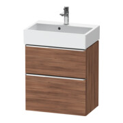 Duravit Meuble sous-lavabo D-Neo Compact 58,4x37,2xcm, 1 tiroir, 1 porte, chr/noisette nat.