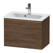 Duravit Meuble sous-lavabo D-Neo Compact 61x37,2, chêne foncé, 1 tiroir, suspendu