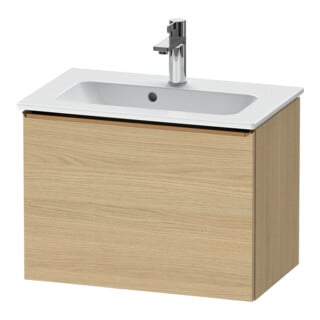 Duravit Meuble sous-lavabo D-Neo Compact 61x37,2, chêne naturel, 1 tiroir, suspendu