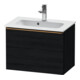 Duravit Meuble sous-lavabo D-Neo Compact 61x37,2, chêne noir, 1 tiroir, suspendu-1