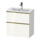 Duravit Meuble sous lavabo D-Neo Compact 61x37,2 cm, blanc brillant, 1 porte, 1 tiroir, suspendu-1
