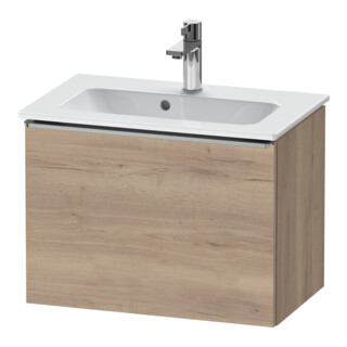 Duravit Meuble sous-lavabo D-Neo Compact 61x37,2 cm, blanc éclat/marbre, 1 tiroir, suspendu